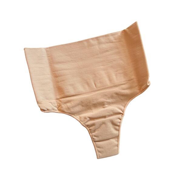 NWT SKIMS core control high-waisted thong. Shapewear underwear, clay, size S/M - Picture 2 of 6